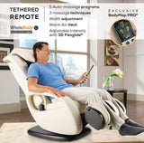 Human Touch WholeBody 7.1 Living Room Recliner Massage Chair - Full Body Professional Grade Personal Massage - Relaxation w Heat for Targeted Stress + Muscle Pain Relief with Foot Calf - Black Human Touch