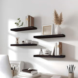 GXYAWPJ Farmhouse Floating Shelves for Wall, Rustic Brown Wall Shelves for Bedroom, Set of 6 Wood Shelves for Room Wall GXYAWPJ