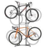 CXWXC 2-/4-Bike Storage Rack with Basket - Bike Rack Garage for Road, Mountain and Hybrid Bike Garage & Home (For 4 bikes) CXWXC