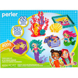 Perler Beads 3D Ocean and Mermaid Fuse Bead Kit, 4006pcs, 22 Projects Perler