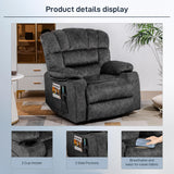 HOMYEDAMIC Recliner Chair Modern Ergonomic Lounge Single Sofa Seat Living Room Gravity Recliners Foam Filling 2 Cup Holders & Side Pocket HOMYEDAMIC