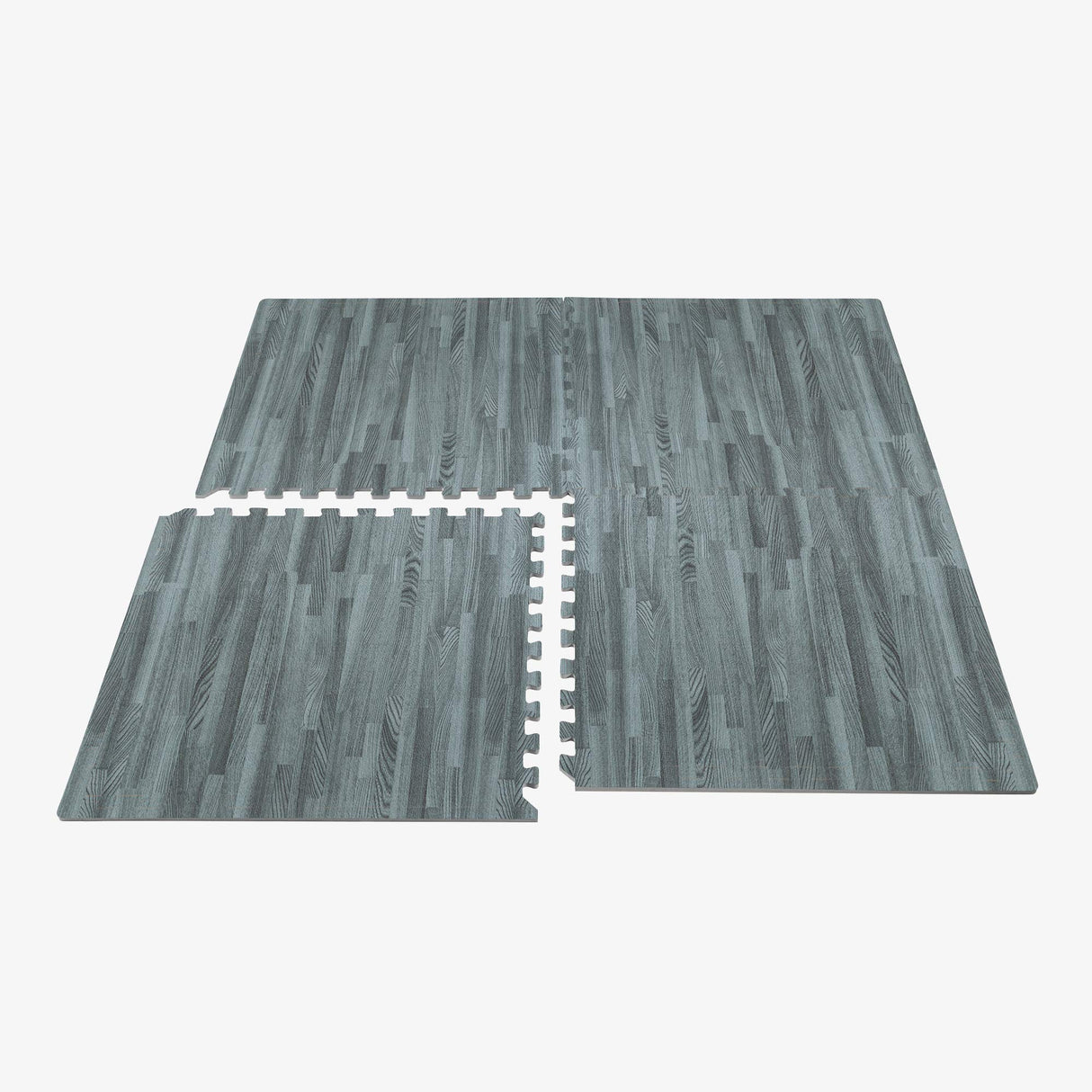 Forest Floor 5/8 Inch Thick Printed Foam Tiles, Premium Wood Grain Interlocking Foam Floor Mats, Anti-Fatigue Flooring, Slate, 100 Sq Ft We Sell Mats