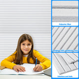 Woanger 5 Pack Large Acoustic Panels, 47 x 24 Inch Sound Dampening Panels Self-Adhesive Noise Absorbing Panel Acoustical Wall Panel Sound Proofing Panels for Home Studio Office Game Room(White) Woanger