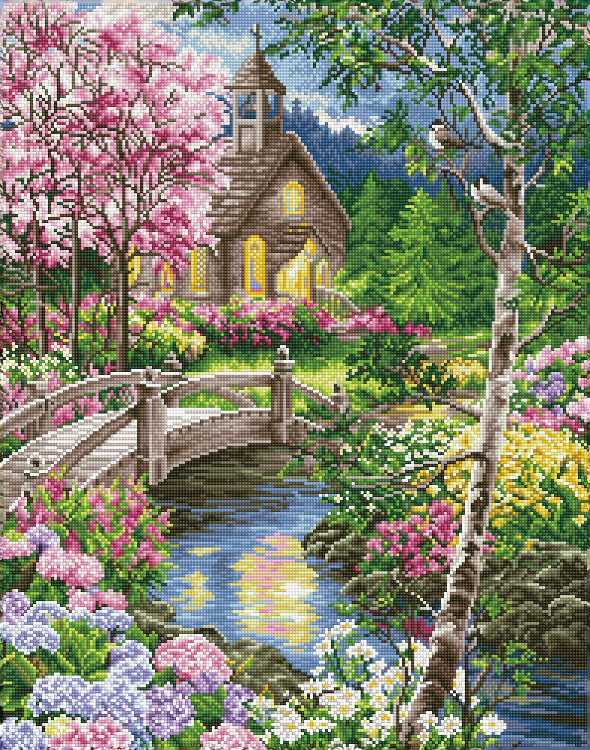 DIAMOND DOTZ Path to Worship Diamond Painting Kits for Adults - Diamond Art Kits a Relaxing Creative Craft Kit with Dotz Gems DIAMOND DOTZ