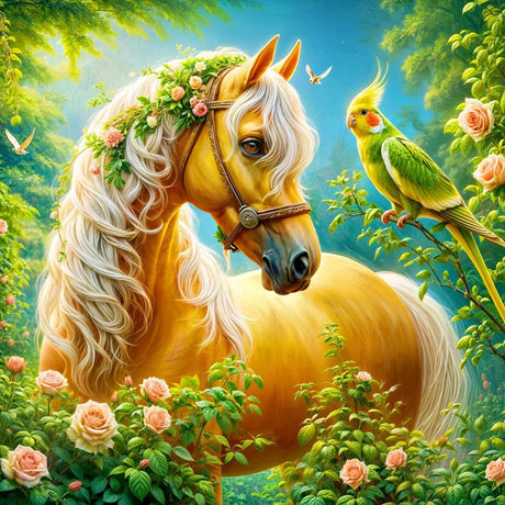 Zythron Horse Diamond Painting Kits for Adults 5D DIY Diamond Art Kits for Beginners,Animal Gem Art Kits for Adult Round DIY Crafts Kits Gift Home Wall Decor Gifts 14x14 inch Zythron