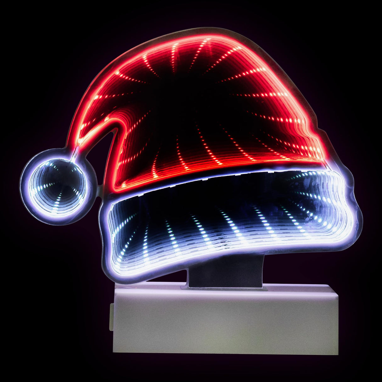 Northlight LED 3D Santa Hat Christmas Infinity Mirror - 6.5" Northlight