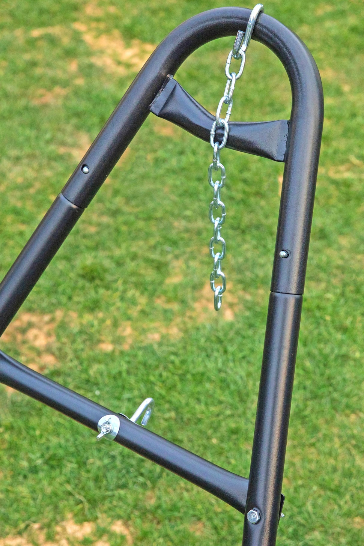 gafete Universal 2 Person Hammock Stand Only, 600 lbs Capacity, Adjustable Heavy Duty Powder-Coated Steel Stand, Multi-Use, Fits 9ft to 14ft Hammocks, XXL Size (Black) gafete