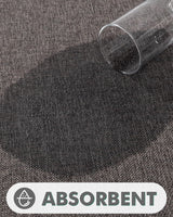 LUMI Indoor Door Mat, Non Slip Rubber Backing Ultra Thin Door Mat, Easy Clean Low Profile Door Mats for Inside House, Patio, Brown 24"x36" LUMI