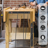 JUNNUJ 20 Amp Power Strip Surge Protector 4800J, Heavy Duty 8 Outlet Metal Multi Angle Mount, 20A Garage Power Strip Shop 6-20R T-Slot, 5-20P Plug 12 Gauge Extension Cord 6ft for Appliance JUNNUJ