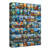 National Parks Puzzle Art Puzzles for Adults 1000 Pieces, Painting Jigsaw Puzzles Van Gogh National Park Puzzles, Volcano Yellowstone Travel Puzzles for Adults Scenery Puzzle BBOLDIN