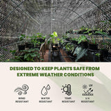 WindscreenSupplyCo] 40% 6.5' x 15 FT Pre-Cut Eyelets Shade Cloth Sunblock Shade UV Resistant Net for Garden Greenhouse Flower Plant, Black WindscreenSupplyCo