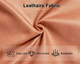 PaPaJet Sofa Bed, Sofa Sleeper with Storage Chaise, L Shape Pull Out Couch Bed, Oversized Sofas for Living Room-Brown Leathaire PaPaJet