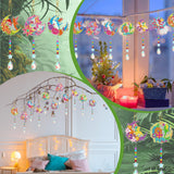 Tradder 6 Pcs Diamond Painting Wind Chimes Spring Diamond Painting Kit Double Sided Elf Ornaments with Crystal Pendant 5D Diamond Art for Spring Home Garden Hanging Ornament Tradder