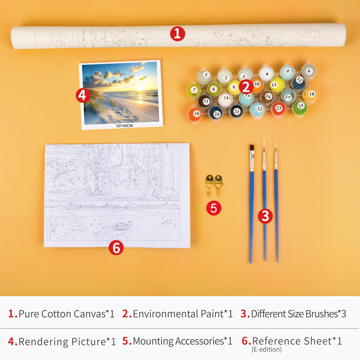 Seascape Paint by Numbers Kits DIY Coastal Art Paintings Crafts Scenic Coastal Landscape with Sand and Sea Grass Picture Adults Beginners Nature View Pattern Painting by Numbers Kits 16x20 in Rebotipy