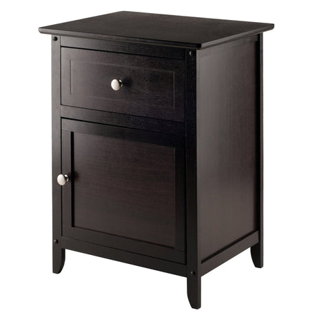 Winsome Eugene Accent Table, 18.90"W x 14.96"D x 25"H, Espresso Winsome