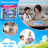 100 Piece Puzzles for Kids Ages 4-6 6-8 Unicorn Rainbow Jigsaw Puzzles Kids Puzzles Ages 5-8 100 Piece Puzzle for Adults Kids Learning Educational Toys Gifts for Girls Boys Sopu