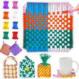Disracker Weaving Loom Kit Crafts, Arts and Crafts for Kids and Adults, Ideal Gifts for Girls Ages 5 6 7 8-12 14, Potholder Knitting Loom Kit Disracker