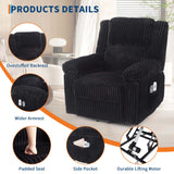 GarveeHome Power Lift Recliner Chair - Heat and Massage, Electric Lift Plush Recliner with Soft Padded Seat, Back Support & Armrests, Designed for The Elderly and People with Mobility Impaired GarveeHome