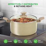 Nutrichef 54-Piece Marble Non-Stick Cookware and Bakeware Set, Professional Home Kitchen Collection with Multi-Sized Pots, Pans, and Heat-Resistant Tools NutriChef