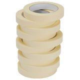Lichamp Masking Tape 10 Pack General Purpose Beige White Color, 0.75 inch x 55 Yards x 10 Rolls (550 Total Yards), for Painting, Home, Office, School Stationery, Arts, Crafts etc. (3004) Lichamp