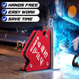 Spurtar Welding Magnets 6pcs 25lbs, Heavy Duty Welding Magnets and Clamps, Strong Magnetic Holder Tools and Accessories, 45, 90, 135 Degree Angle Spurtar