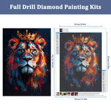 Auremi Lion Diamond Painting Kits Adults,Animal 5D Diamond Art Painting Kits,Full Drill Diamond Dots Paintings for Beginners,Animal Art Painting Kits for Home 30x40 cm Auremi