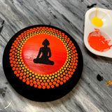 Rock Molds for Painting - 8 pc Round Art Stone Mold Set with Dome Templates - Happy Dotting Company - for DIY Crafts, Dotting Stencil, Mandala Art Happy Dotting Company