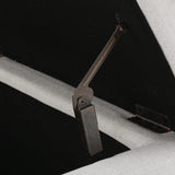 Christopher Knight Home Mission Fabric Storage Ottoman, Light Grey Christopher Knight Home