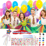 89 Pcs Make Your Own Wooden Princess Wand DIY Fairy Wands Kit Include 30 Pcs 3D Wooden Star Wands 7 Gem Stickers 40 Ribbons 12 Painting Props for Painting Crafts Birthday Party Supplies Gifts Plukeen