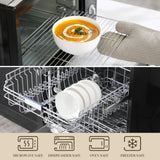 MALACASA 26 oz Porcelain Soup Bowls, 6" Cereal Bowls - White Bowls Set of 4 for Soup, Cereal, Oatmeal, Fruit, Rice - Dishwasher & Microwave Safe, Series Regular MALACASA