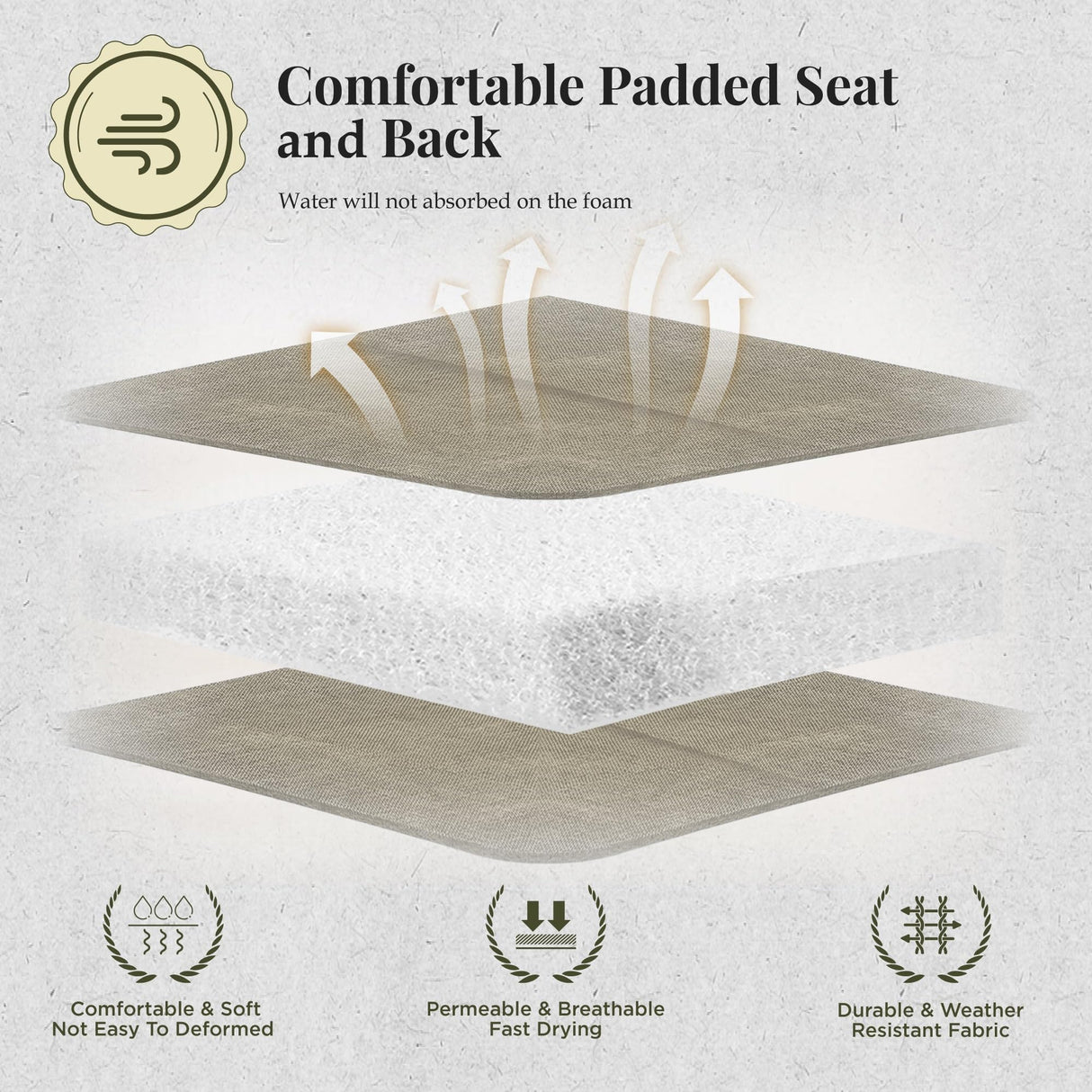 MIXPATIO 9 Pieces Patio Dining Set, Outdoor Table and Chairs, 8 x Textilene Swivel Dining Chairs and 60" Square Outdoor Dining Table, for Cozy Garden Settings, Grey-Brown MIXPATIO