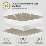 MIXPATIO 9 Pieces Patio Dining Set, Outdoor Table and Chairs, 8 x Textilene Swivel Dining Chairs and 60" Square Outdoor Dining Table, for Cozy Garden Settings, Grey-Brown MIXPATIO