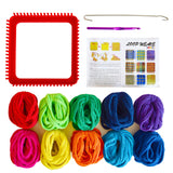 Tatahu Potholder Weaving Loom Kit - 300pcs Rainbow Knitting Refill Loops in 10 Colors, Make 8 Potholders for Beginners, DIY Arts and Crafts Tatahu