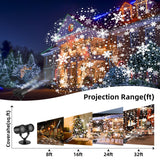 afzdby Christmas Snowflake Projector Lights Outdoor,Timer Setting Double Head Snowfall Led Lights Waterproof,Landscape Decorative Lighting Projection Lamp for Xmas Holiday Wedding Indoor Garden Patio afzdby