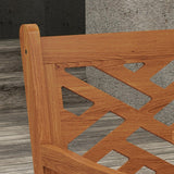 Outsunny Outdoor Patio Dining Set, 4 Seater Wood Dining Table and Chairs for Backyard, Conservatory, Garden, Poolside, Deck, Teak Outsunny