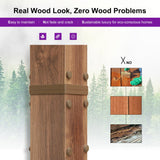 PURPLE LEAF 10' x 10' Outdoor Retractable Pergola with Sun Shade Canopy Patio Metal Shelter for Garden Porch Pavilion Natural Wood Grain Frame Aluminum Gazebo Modern Backyard Grill Pergola Gray PURPLE LEAF