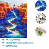 Bgraamiens Puzzle-The Blue Canyon-3D Visual 1000 Pieces Puzzle Autostereoscopy Puzzle Hard Challenge Puzzle for Adult for Adults and Kids(The Blue Canyon) Bgraamiens