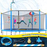Vantic Trampoline Sprinkler, Net Friendly Water Sprinkler for Kids, 360° Rotating Trampoline, 5 Minutes Quick Setup Accessories, Blue Vantic