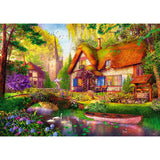 Trefl The Woodland Cottage 1000 Jigsaw Puzzle Premium Plus Tea Time 27"x19" A Series of Painted Nostalgic Pictures, Perfect Matching of Elements, for Adults and Children from 12 Years Old Trefl