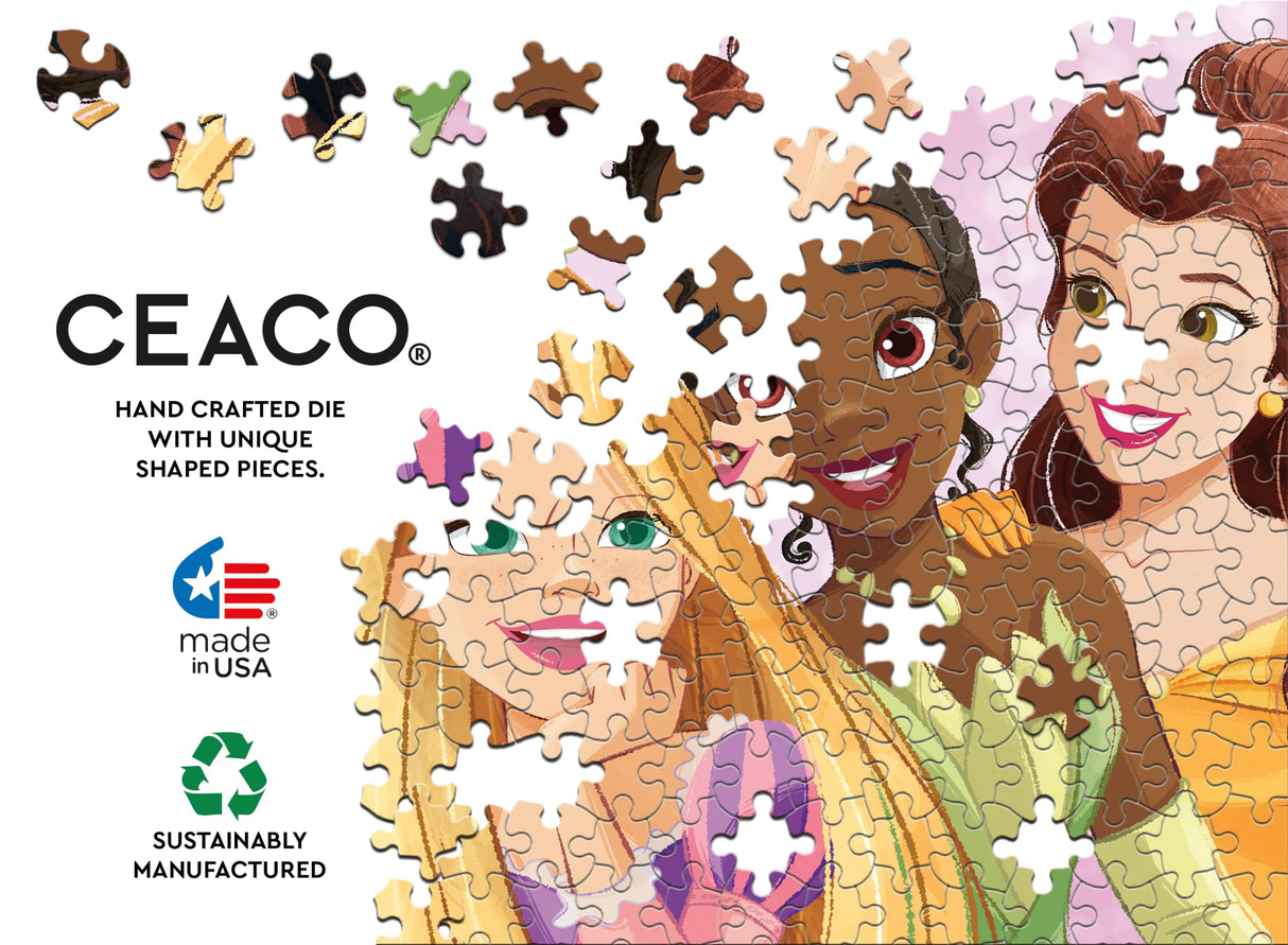 Ceaco - 5 in 1 Multipack - Disney Princess - (2) 300 Piece, (2) 500 Piece, (1) 750 Piece Jigsaw Puzzles Ceaco