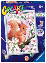 Ravensburger CreArt Spring Squirrel Paint by Numbers Kit for Kids - Painting Arts and Crafts for Ages 9 and Up Ravensburger