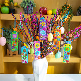 Winlyn 36 Sets Flower Crafts Kits Spring Summer Crafts DIY 3D Tuilp Sunflower Flower Bookmarks Ornaments Art Sets Foam Stickers Arts and Crafts for Kids Camping Classroom Activities Party Favors Winlyn