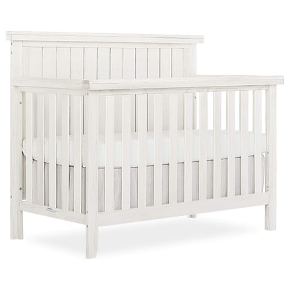 Sweetpea Baby Red Wood 4-in-1 Convertible Crib in Weathered White, Greenguard Gold Certified