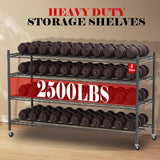 Vioranex Heavy Duty Storage Rack Metal Shelving Unit with Wheels, 4-Tier Adjustable Wire Rack Metal Shelves for Garage, Pantry, Kitchen, 59" W x 19.5" D x 62.3" H Vioranex