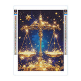 YOUSHIHA Libra Constellation Diamond Painting Kits for Adults,DIY 5D Constellations Diamond Art Full Drill for Adult,for Beginner Home Wall Decor Gift 8x12 Inch YOUSHIHA