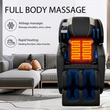 Massage Chair Full Body, Zero Gravity Massage Chair with Auto Modes, Airbag Massage, 6 Fix Point Rollers, Foot Massage, Heating, Touch Screen Controller, Home Relaxation Recliner with Massage, Black-2 Msutree