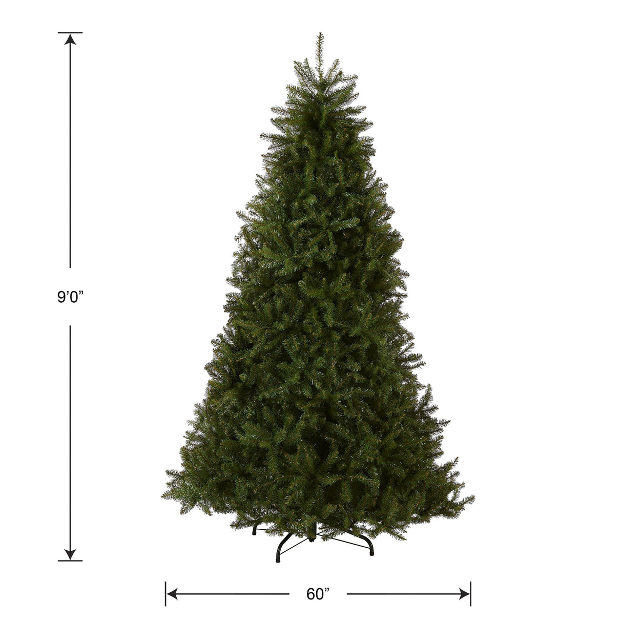 National Tree Company Artificial Full Christmas Tree, Green, Dunhill Fir, Includes Stand, 9 Feet National Tree Company