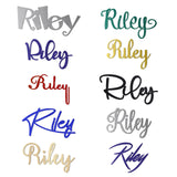 Personalized Wood Name Sign 6" - 60" Wide, Personalized Wood Name Sign, Name Sign for Boy or Girl, Wedding Sign, Personalized Children's Room Sign Décor(SIGN-3) LONG DOORS
