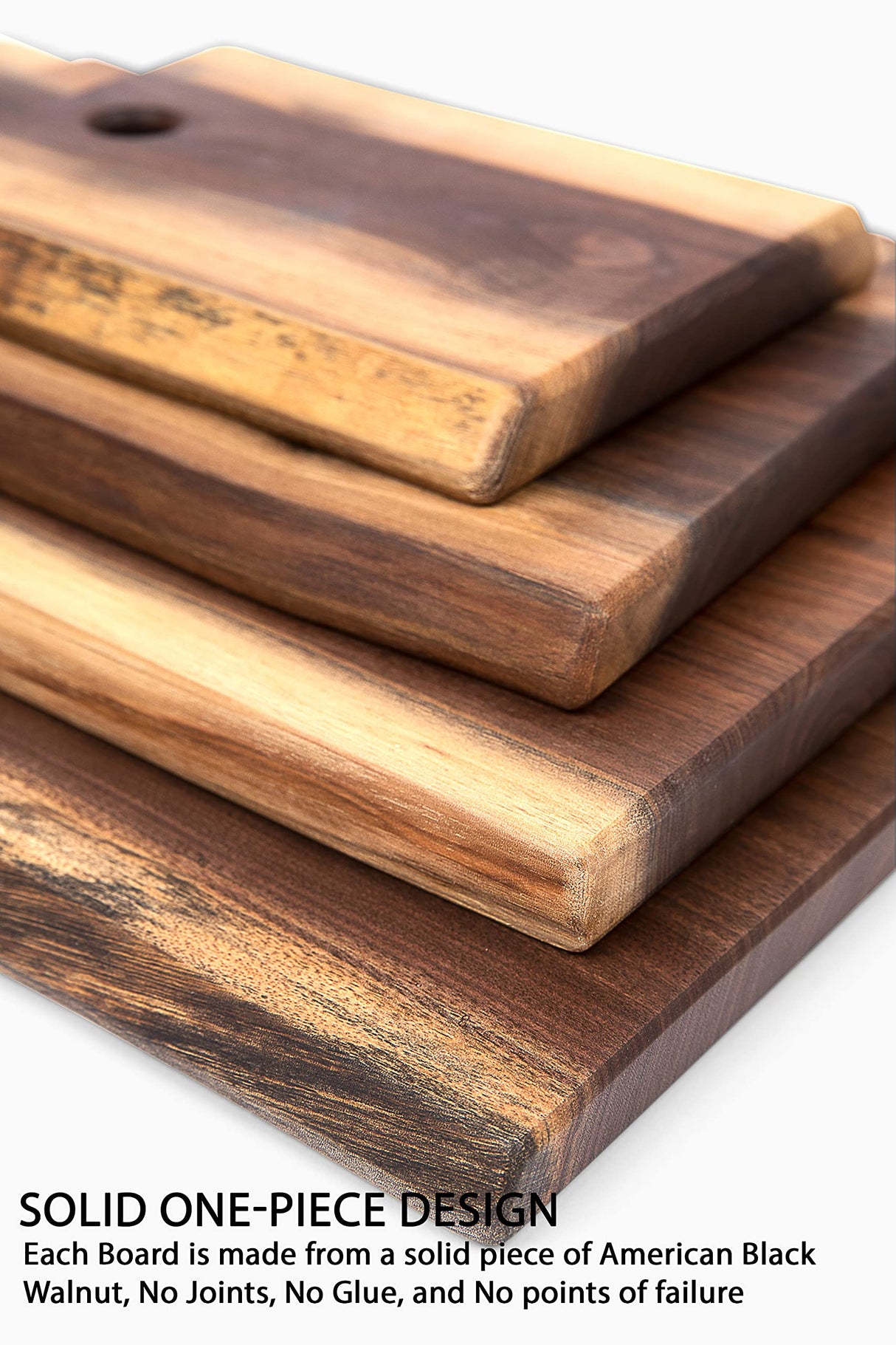 Live Edge Black Walnut Cutting Board, American Amish Handmade, Each Cutting Board is Unique, X Large Cutting Board 10" x 15"… Arbor Down