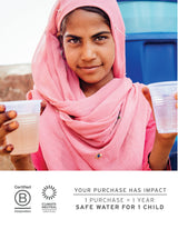 LifeStraw Home - Water Filter Pitcher, 7-Cup, White, Glass with Silicone Base, White, for everyday protection against bacteria, parasites, microplastics, lead, mercury, PFAS and a variety of chemicals LifeStraw